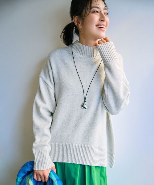 UNFILO(アンフィーロ) ニット セーター カシミヤブレンド ハイネック UNFILO(アンフィーロ) ニット セーター カシミヤブレンド ハイネック