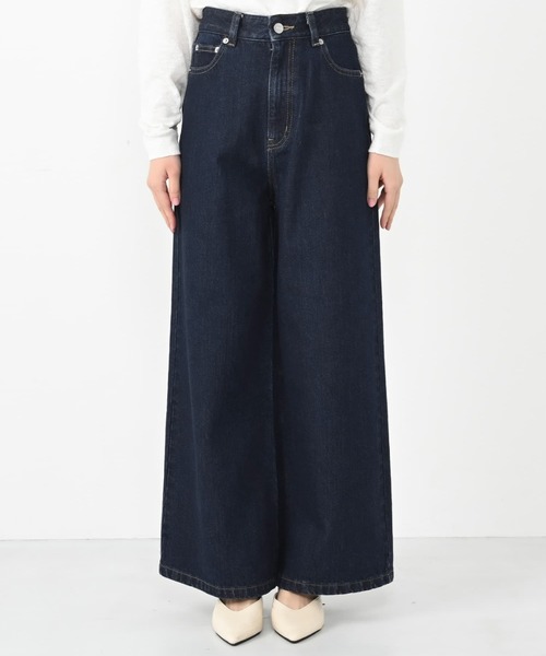 ジーンズ デニム デニムパンツ KUROKI DENIM フレアワイド 「低
