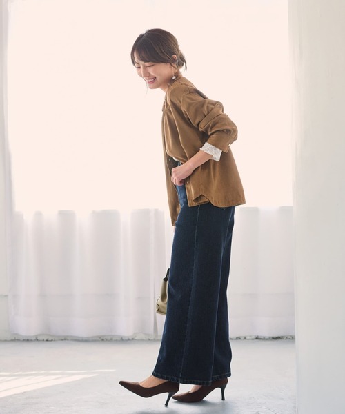 COHINA（コヒナ） ジーンズ デニム デニムパンツ KUROKI DENIM フレア