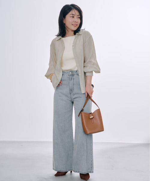 COHINA（コヒナ） ジーンズ デニム デニムパンツ KUROKI DENIM フレア
