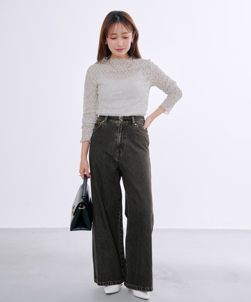 COHINA（コヒナ） ジーンズ デニム デニムパンツ KUROKI DENIM フレア