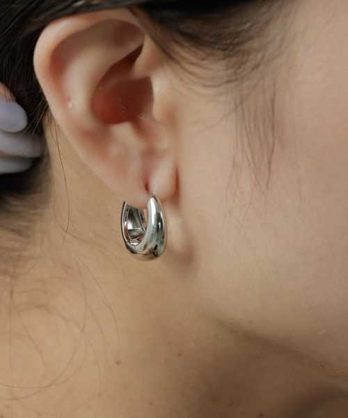 ORLEAN ピアス 「ORLEAN」ドロップフープデザイン ピアス レディース