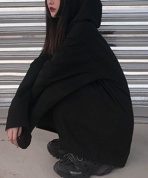 cammie ポンチョ フロントボタンフードコート レディース : ZOZOTOWN