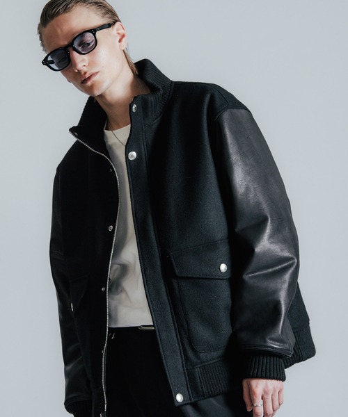 ブルゾン アウター A2 MELTON JACKET メンズの画像