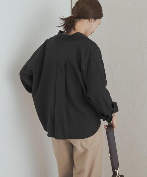 【CLASS】日本製⭐︎美品⭐︎黒シャツ セール】【MinoriTY】極とろみ生地ドルマンシャツジャケット+ワイド