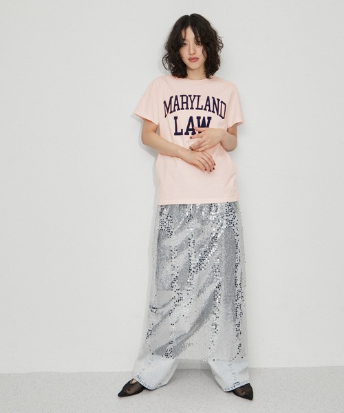 「REMI RELIEF」 半袖Tシャツ S ブラウン レディース_画像6