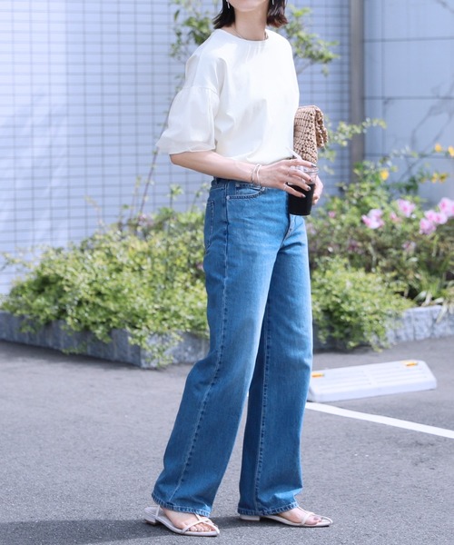 「reca」 半袖カットソー FREE ブラック レディース_画像2