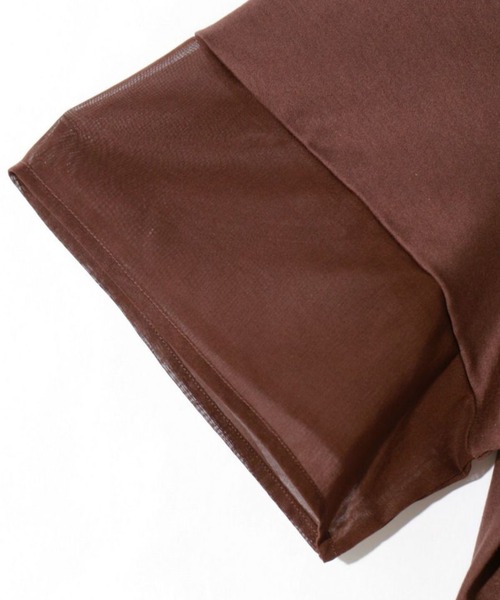 「MIDIUMISOLID」 半袖ワンピース FREE ブラウン レディース_画像7