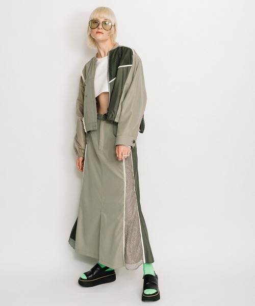 「AULA AILA」 ジップアップブルゾン 0 インディゴブルー レディース_画像8