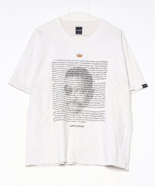 APPLEBUM（アップルバム） 半袖Tシャツ L ホワイト メンズ : ZOZOTOWN