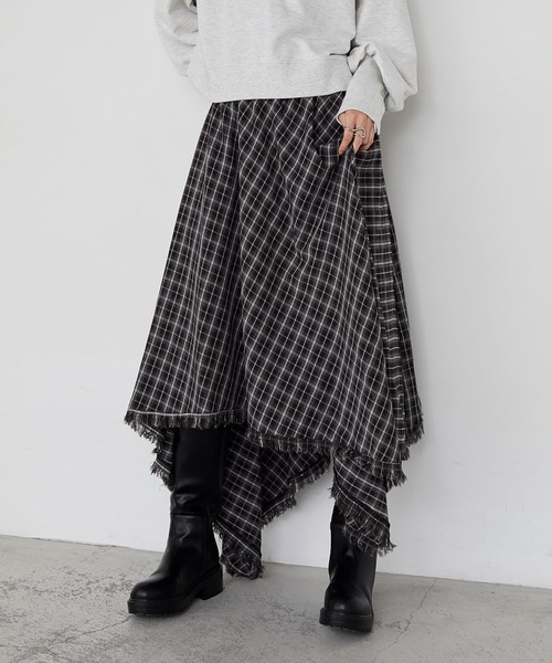 forksy.（フォルクシー） スカート 「forksy.」アシンメトリーバイアス