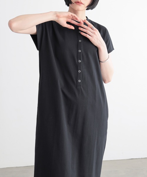 「for/c」 半袖ワンピース - ブラック レディース_画像4