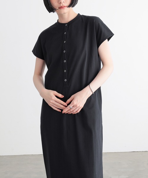 「for/c」 半袖ワンピース - ブラック レディース_画像5