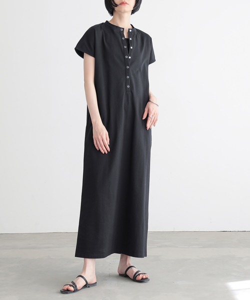 「for/c」 半袖ワンピース - ブラック レディース_画像6