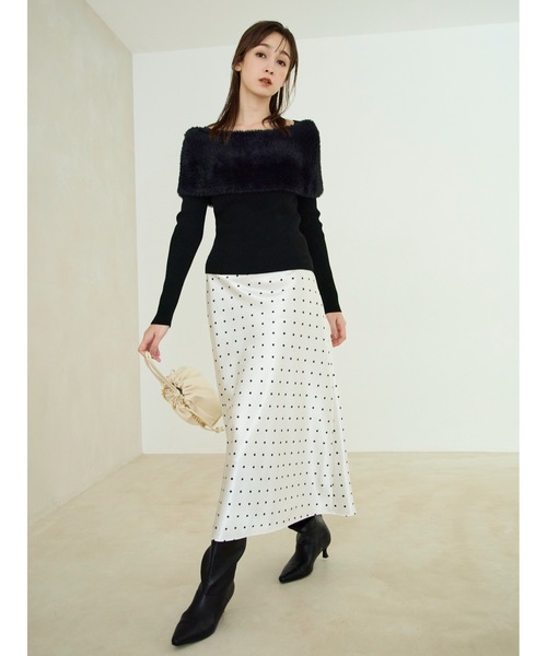 FRAY I.D（フレイ・アイディー） ニット セーター ファーケープニット