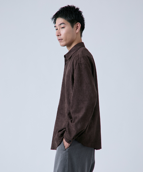 B.C STOCK（ベーセーストック） シャツ フェイク レザー / スエード