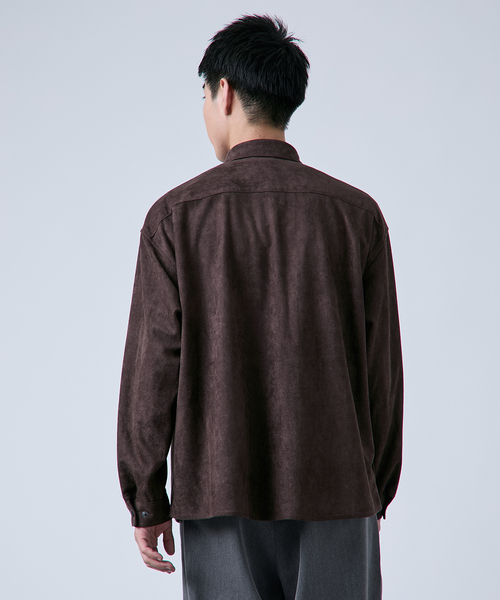 B.C STOCK（ベーセーストック） シャツ フェイク レザー / スエード