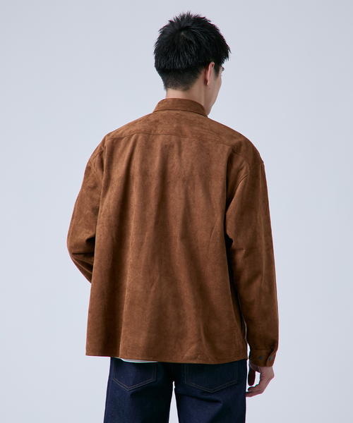 B.C STOCK（ベーセーストック） シャツ フェイク レザー / スエード