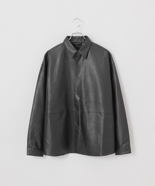 B.C STOCK（ベーセーストック） シャツ フェイク レザー / スエード