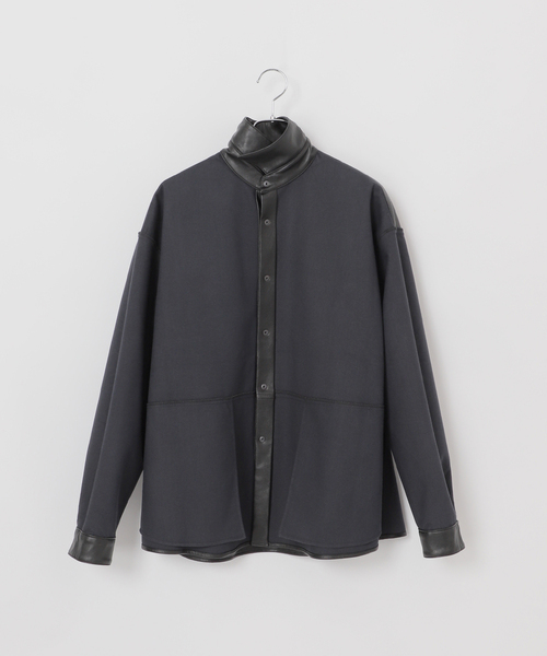 B.C STOCK（ベーセーストック） シャツ フェイク レザー / スエード