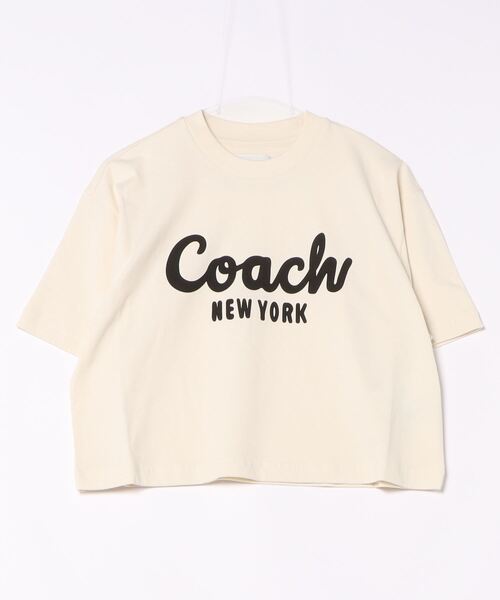 「COACH」 半袖Tシャツ MEDIUM ホワイト系その他 レディースの画像