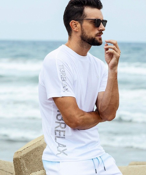 「1PIU1UGUALE3 RELAX 」 半袖Tシャツ L ブラック メンズ_画像7