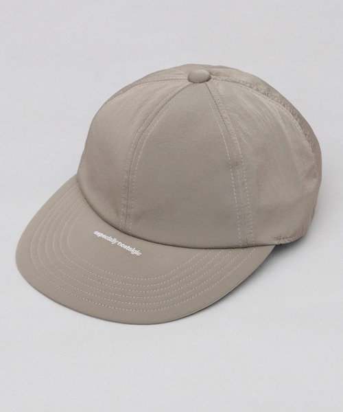 A.M.S. キャップ 帽子 シャイニーナイロン ソフトつば つば刺繍 ナロー