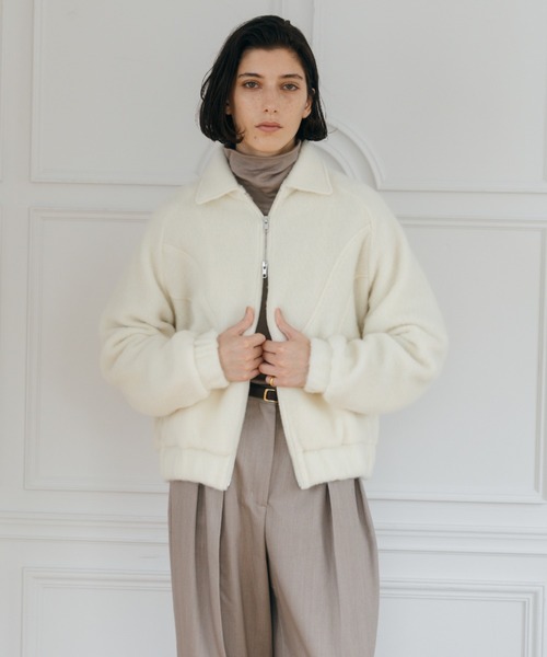 レディース 完売品CREDONA FINE WOOL OVER HIGH NECK TOPS