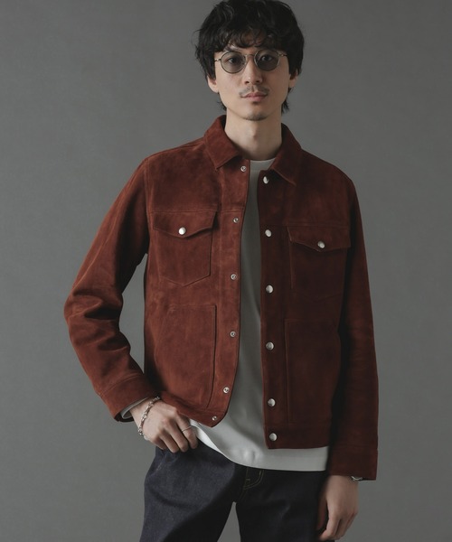 美品　ナノユニバースnano・universe レザージャケット　Mサイズ NANO universe（ナノ・ユニバース） レザージャケット M レッド系