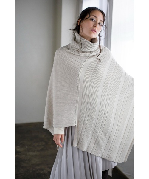 「OSMOSIS」 ポンチョ ONE SIZE アイボリー レディース_画像7