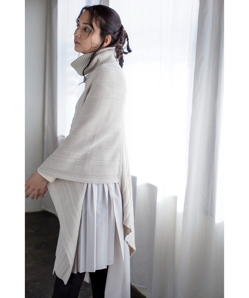 「OSMOSIS」 ポンチョ ONE SIZE アイボリー レディース_画像8