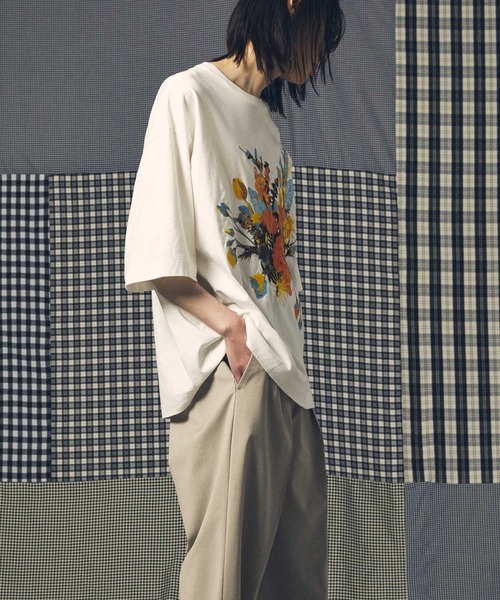 「MAISON SPECIAL」 半袖Tシャツ 1 オフホワイト メンズの画像