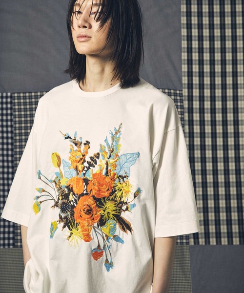 「MAISON SPECIAL」 半袖Tシャツ 1 オフホワイト メンズの画像