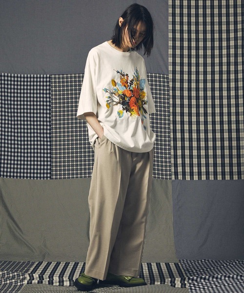 「MAISON SPECIAL」 半袖Tシャツ 1 オフホワイト メンズの画像