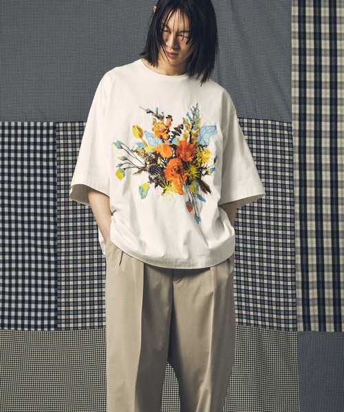 「MAISON SPECIAL」 半袖Tシャツ 1 オフホワイト メンズの画像