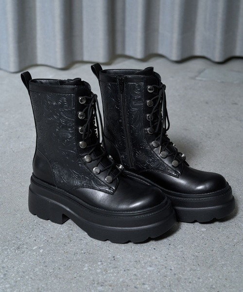 美品】HARE ガラメッシュヒールブーツ ブラック モード Lサイズ 美品】HARE ガラメッシュヒールブーツ ブラック モード Lサイズ