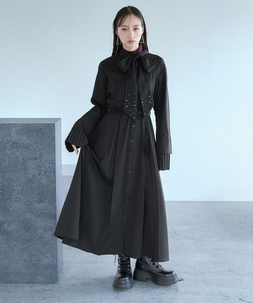 HARE（ハレ） ブーツ Flowerエンボスレースアップブーツ(HARE