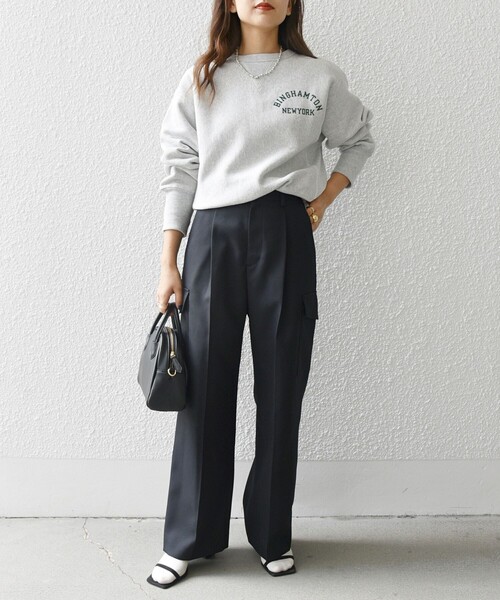 「SHIPS any」 カーゴパンツ 36 ブラック レディース_画像3