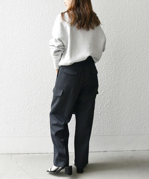 「SHIPS any」 カーゴパンツ 36 ブラック レディース_画像5