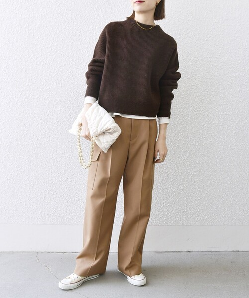 「SHIPS any」 カーゴパンツ 36 ブラック レディース_画像9