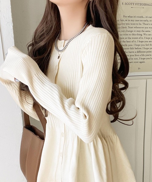 [classicalelf] вязаный кардиган SMALL слоновая кость женский 