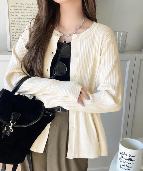 [classicalelf] вязаный кардиган SMALL слоновая кость женский 