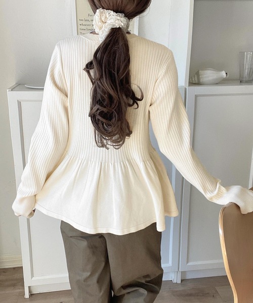 [classicalelf] вязаный кардиган SMALL слоновая кость женский 