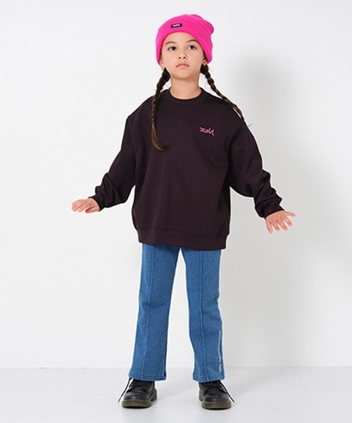 「X-girl Stages」 「KIDS」長袖カットソー 100cm パープル キッズ_画像5