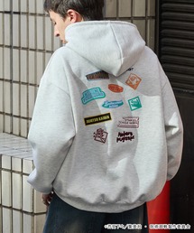 パーカー 「呪術廻戦」別注 プリント 刺繍 オーバーサイズ プル