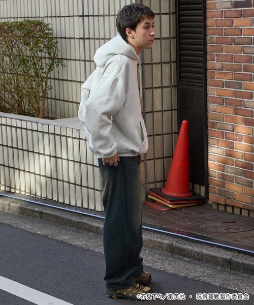 パーカー 裏起毛 「呪術廻戦」別注 プリント 刺繍 オーバーサイズ プル