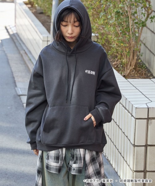 【新品】呪術廻戦 パーカー ①【各サイズ】 パーカー 「呪術廻戦」別注 プリント 刺繍 オーバーサイズ プル