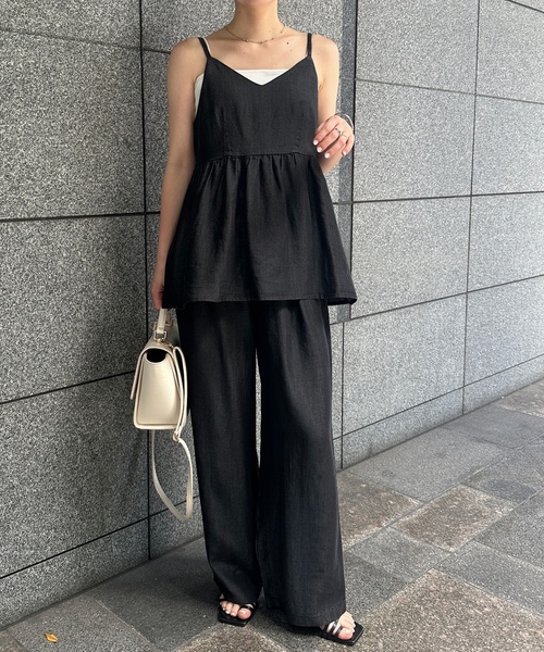 RANAN（ラナン） セットアップ L ブラック レディース : ZOZOTOWN