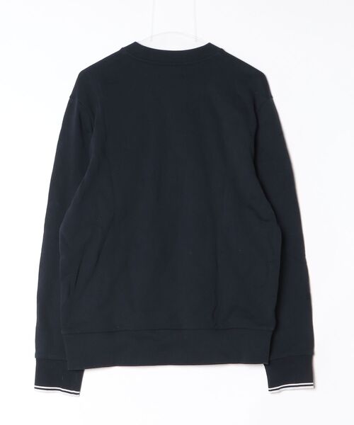 「FRED PERRY」 スウェットカットソー L ネイビー レディース_画像2