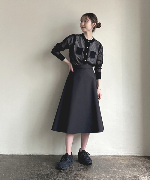 Noble 38 スカート NOBLE（ノーブル） フレアスカート 38 ベージュ レディース : ZOZOTOWN